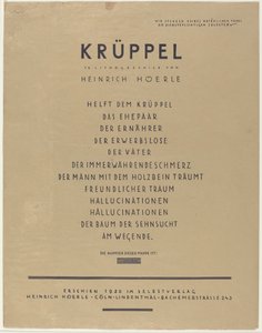 krymplingar av Heinrich Hoerle