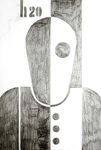 Man, 1920 (krita på papper)