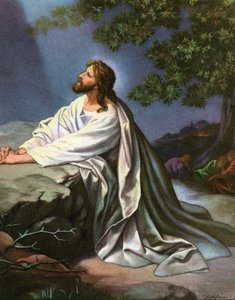 Kristus i Getsemane trädgård av Heinrich Hofmann av Heinrich Hofmann