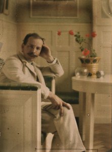 Självporträtt av Heinrich Kühn, Autochrome