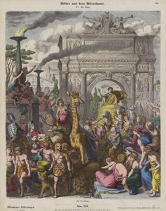 En romersk triumf (färgad gravyr) av Heinrich Leutemann