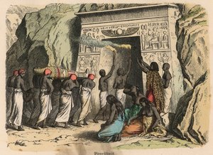 Ancient Egypt: Ancient Egypt: rituell begravningsceremoni av Heinrich Leutemann
