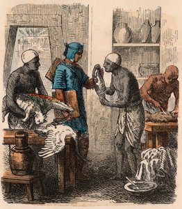 Forntida Egypten: Balsamerande djur, 1866 av Heinrich Leutemann