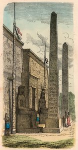 Forntida Egypten: Ingången till ett palats tempel av Heinrich Leutemann