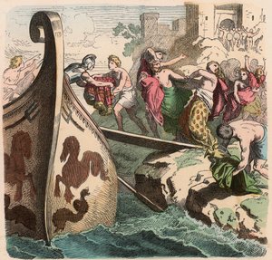 Antikens Grekland: Sjöresor, pirater av Heinrich Leutemann