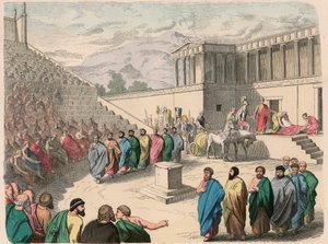 Antikens Grekland: Teater - Produktion av tragedin Agamemnon