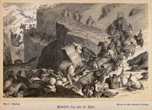 Hannibal korsar Alperna (gravyr) av Heinrich Leutemann