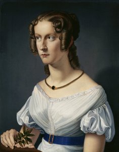 porträtt av en flicka av Heinrich Maria von Hess