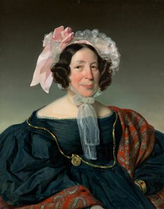 Bystporträtt av en wiensk medelklasskvinna av Heinrich Schlesinger