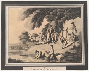 Soldiers Cooking, 1 april 1798.