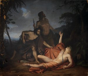 Tranorna på Ibycus av Heinrich Schwemminger