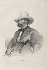 Porträtt av kompositören Federico Ricci 1809-1877, 1853. av Heinrich Stohl