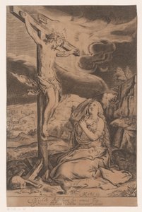 Kristus på korset med Maria Magdalena
