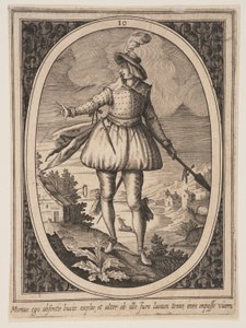 Plansch 10 från Militära figurer av Heinrich Ulrich