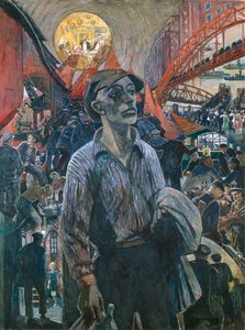 Arbetare på ett Hamburgs varv Hamburg Comrade, 1928.