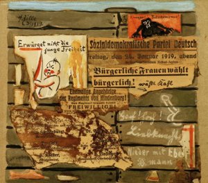 H. Zille, Plakatwand 1919 / Collage av Heinrich Zille