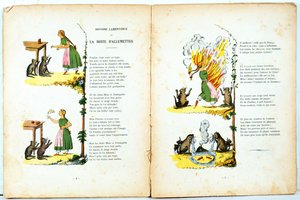 Lamentable History of the Matchbox, illustration från den franska översättningen av Hoffmanns Struwwelpeter gjord av Trim (Louis Gustave Ratisbonne, 1827-1900), ca 1850 av Heinrich Hoffmann
