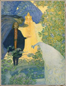 Paradisets trädgård från Tales av Hans Christian Andersen, pub. 1911