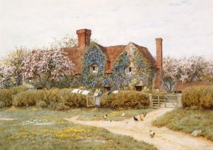 Ett Buckinghamshire-hus vid Penstreet av Helen Allingham