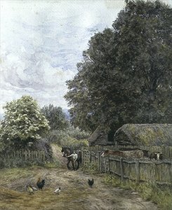 En bondgård av Helen Allingham