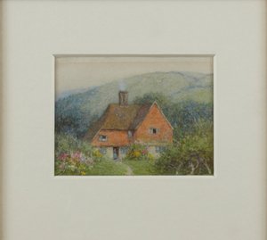 Brick Cottage av Helen Allingham