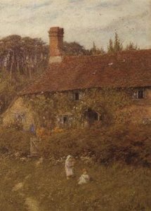 Stuga vid Witley av Helen Allingham