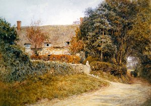 Mata duvorna (akvarell på papper) av Helen Allingham