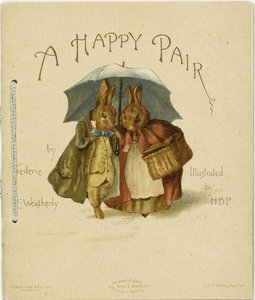 Illustration till ett lyckligt par av Frederick Weatherly, 1890 av Helen Beatrix Potter