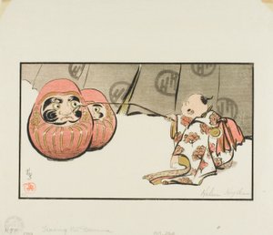 Retande Daruma av Helen Hyde
