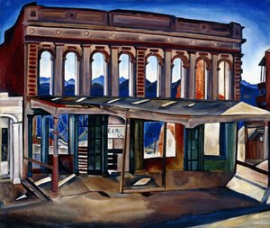 Wells Fargo Ruins (olja på duk) av Helen Katharine Forbes