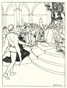 The Youth at the Court of the Fairy Queen (gravyr)