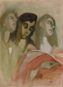 ”Ängelfragment”, efter El Greco av Helene Schjerfbeck