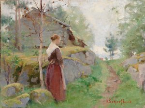 Flicka från Barösund av Helene Schjerfbeck