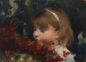 Huvud av en flicka av Helene Schjerfbeck