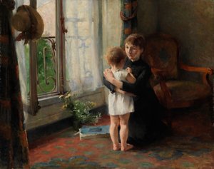 Mor och barn av Helene Schjerfbeck
