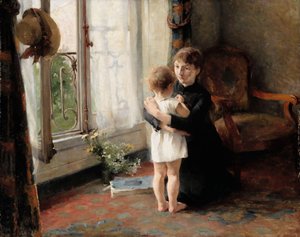 Mor och barn, 1886.
