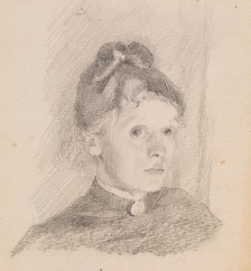 Självporträtt, 1880-1884. av Helene Schjerfbeck