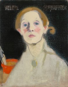 Självporträtt, svart bakgrund