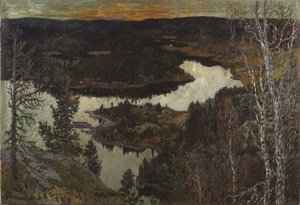 Höst, Nordingrå av Helmer Osslund