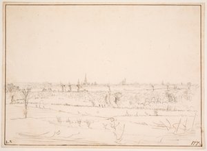 Landskap med utsikt över Bordeaux