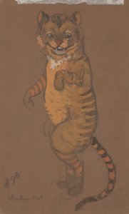Cheshire Cat (kostymdesign för Alice i Underlandet, 1915) av Henderson, William Penhallow