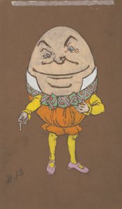 Humpty Dumpty (kostymdesign för Alice i Underlandet, 1915) av Henderson, William Penhallow