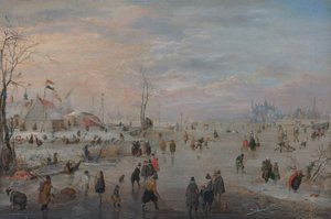 Njut av isen av Hendrick Avercamp
