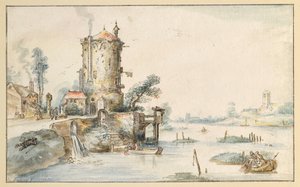 Kanallandskap av Hendrick Avercamp