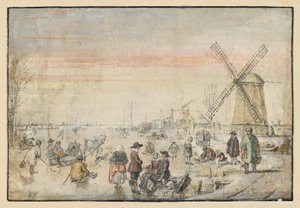 Livet på isen av Hendrick Avercamp