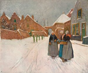 I snön, c1902