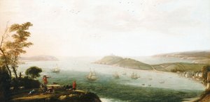 Utsikt över Falmouths hamn