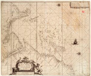 Karta över Afrika, Indien och Sri Lanka från, ca 1680 (tryck) av Hendrick Doncker
