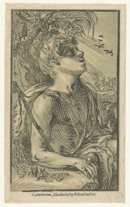 Johannes Döparen i vildmarken av Hendrick Goltzius (attributed to)