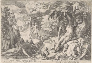 Den gyllene åldern Metamorphoses of Ovid (serietitel) av Hendrick Goltzius (workshop of)